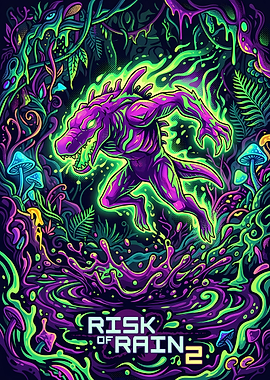 Risk of Rain 2 Acrid Poster