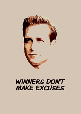 Harvey Specter Inspirational Quote Poster