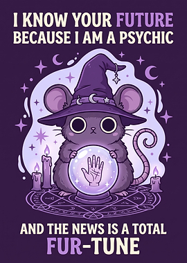 Cute Psychic Mouse Fortune Teller