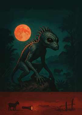 Chupacabra Under the Blood Moon