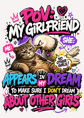 Funny Cat and Eagle Dream Meme