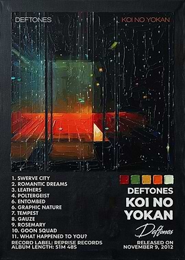 Deftones Koi No Yokan Album Poster