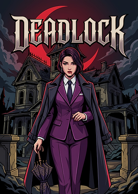 Deadlock Gothic Vampire Woman Poster
