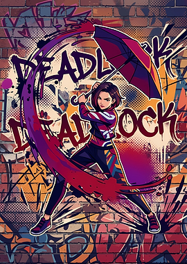 Deadlock Character Graffiti Art