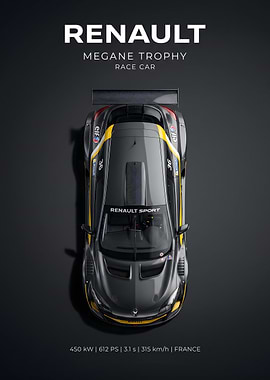 Renault Megane Trophy Race Car Poster