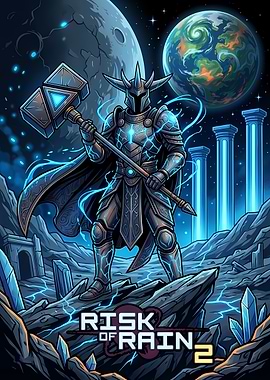 Risk of Rain 2 Knight Illustration