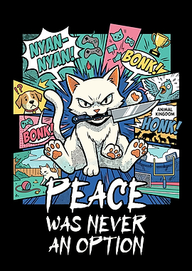 Peace Was Never An Option Cat