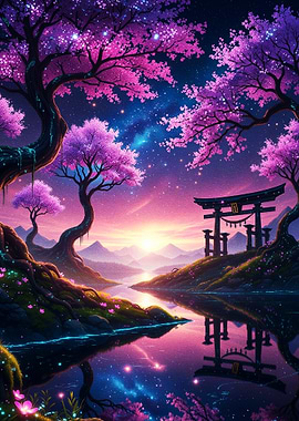 Enchanted Cherry Blossom Valley
