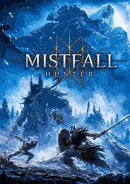 Mistfall Hunter Fantasy Game Poster