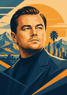 Leonardo DiCaprio Vector Portrait