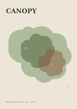 Minimalist Canopy Tree Art Print