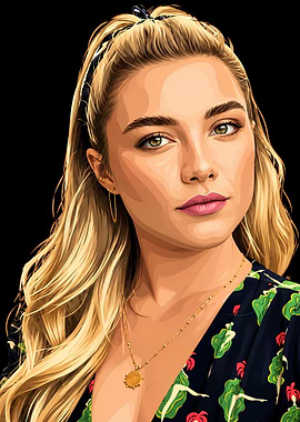 Florence Pugh Digital Portrait