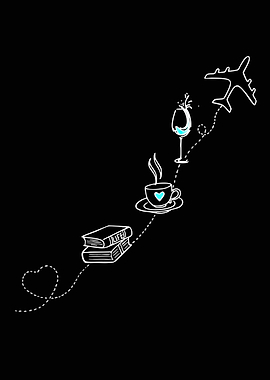 Life Journey Minimalist Line Art