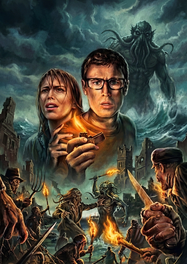 Lovecraftian Horror Survival Scene