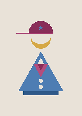 Minimalist family portrait - The father