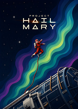 Project Hail Mary Space Poster