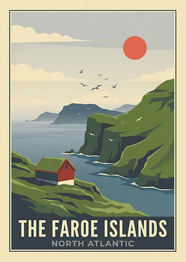 Faroe Islands Travel Poster