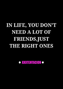 XXXTentacion Inspirational Quote Poster