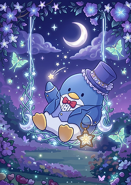 Tuxedosam on a Magical Moon Swing