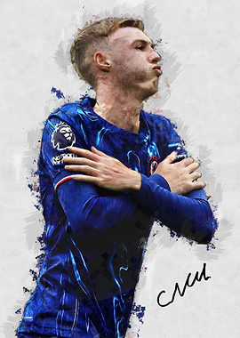 Cole Palmer Celebration Art