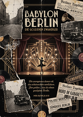 Babylon Berlin Vintage Style Poster