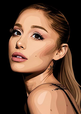 Digital Portrait of Ariana Grande