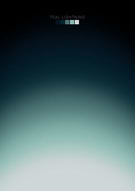 Teal Lightning Minimalist Color Gradient