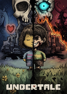 Undertale Dual Path Character Poster