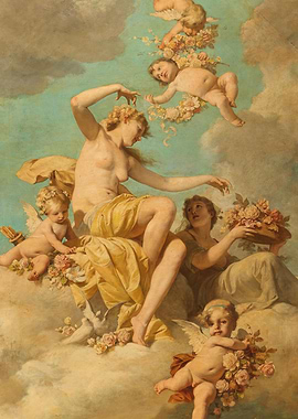 Venus and Cupids with Flowers