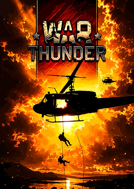 War Thunder Helicopter Assault Poster