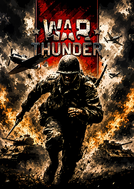 War Thunder Combat Action Poster