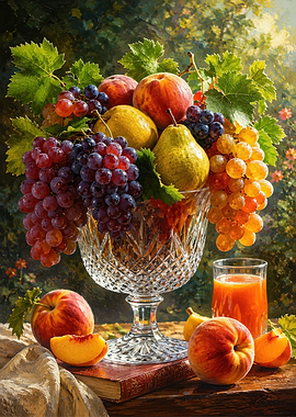Still Life Fruit Arrangement Painting