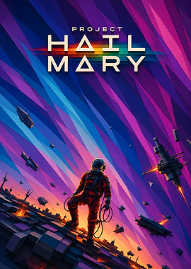 Project Hail Mary Space Poster