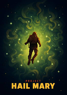 Project Hail Mary Astronaut Poster