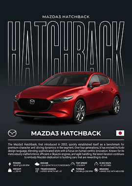 Mazda3 Hatchback Promotional Poster
