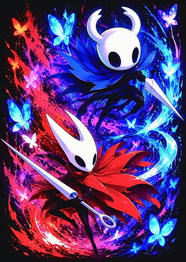 Hollow Knight and Hornet Dynamic Duo