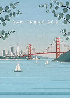 San Francisco Golden Gate Bridge Poster