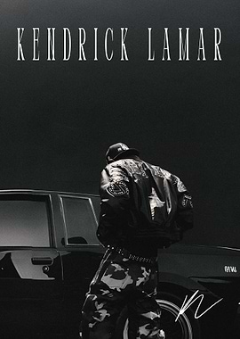 Kendrick Lamar Black and White Poster