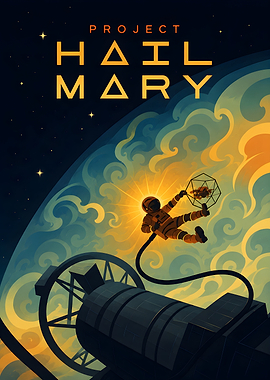 Project Hail Mary Space Poster