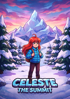 Celeste The Summit Game Poster