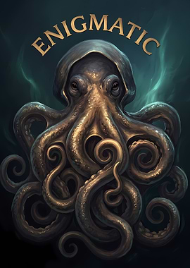 Enigmatic Octopus Digital Art