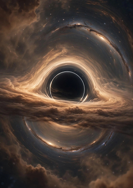 Supermassive Black Hole in Deep Space