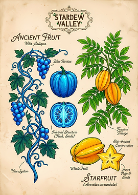 Stardew Valley Botanical Fruit Guide