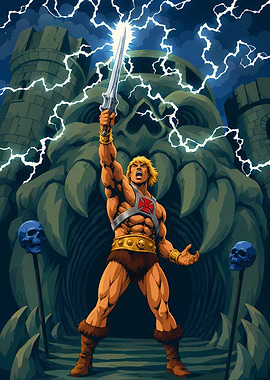 He-Man at Castle Grayskull