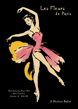 Les Fleurs de Paris Ballet Poster