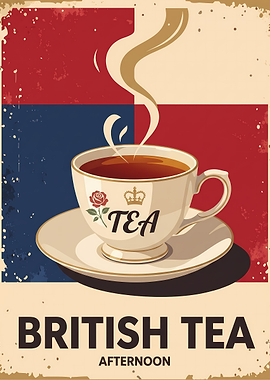 Vintage British Tea Poster