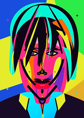 Abstract Pop Art Portrait