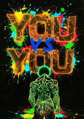 You vs You Motivational Anime Art