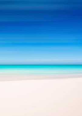 Minimalist Tropical Beach Horizon