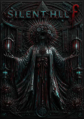 Silent Hill Dark Japanese Horror Poster